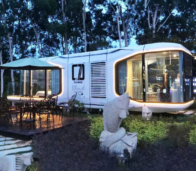 Prefab Contemporary Garden Office Pod Tiny Garden Office Cube UV Resistant 19