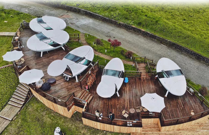 Prefab Contemporary Garden Office Pod Tiny Garden Office Cube UV Resistant 22