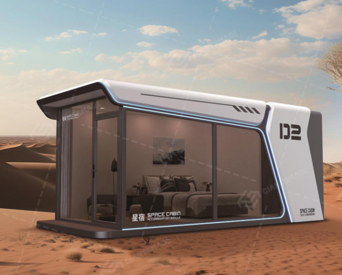 Prefab Contemporary Garden Office Pod Tiny Garden Office Cube UV Resistant 26