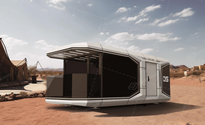 Prefab Contemporary Garden Office Pod Tiny Garden Office Cube UV Resistant 27