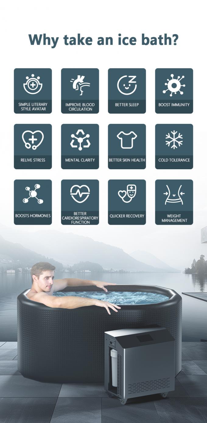 430W Ice Plunge Chiller Ozone Cycle Use Multifunctional High Safety Level 4